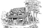 Cabin & Cottage House Plan Front Image of House - Laramie Hill Log Cabin Home 163D-0006 | House Plans and More
