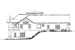 Craftsman House Plan Left Elevation - Pinehurst Lane Rustic Home 163D-0008 | House Plans and More