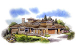 Craftsman House Plan Front Image - Prairie Wind Luxury Home 163D-0009 | House Plans and More
