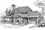 Mountain House Plan Front Image of House - Rock Creek Rustic Home 163D-0010 | House Plans and More