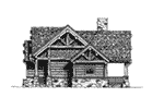 Craftsman House Plan Right Elevation - Sheridan Hill Rustic Log Home 163D-0011 | House Plans and More