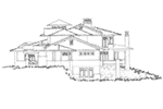 Rustic House Plan Right Elevation - Spring Branch Modern Home 163D-0012 - Shop House Plans and More