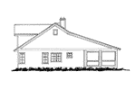 Ranch House Plan Left Elevation - Summer Retreat Lowcountry Home 163D-0013 | House Plans and More