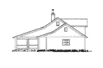 Ranch House Plan Right Elevation - Summer Retreat Lowcountry Home 163D-0013 | House Plans and More
