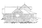 Arts & Crafts House Plan Rear Elevation - Tamano Rustic Craftsman Home 163D-0014 | House Plans and More