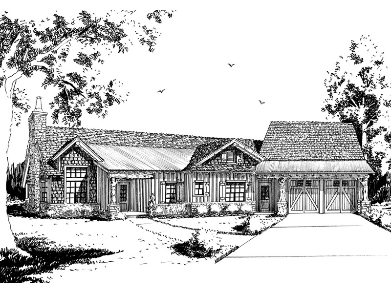 Ranch House Plan Front Image of House - Waterton European Home 163D-0015 - Shop House Plans and More