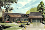 Arts & Crafts House Plan Front of House 163D-0015