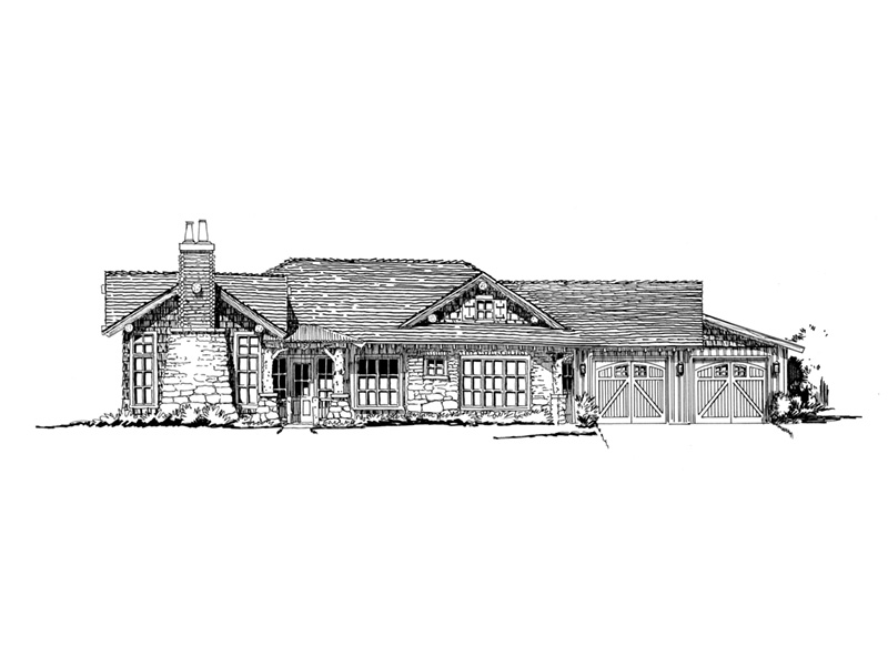 Arts & Crafts House Plan Front Photo 01 - Waterton European Home 163D-0015 | House Plans and More