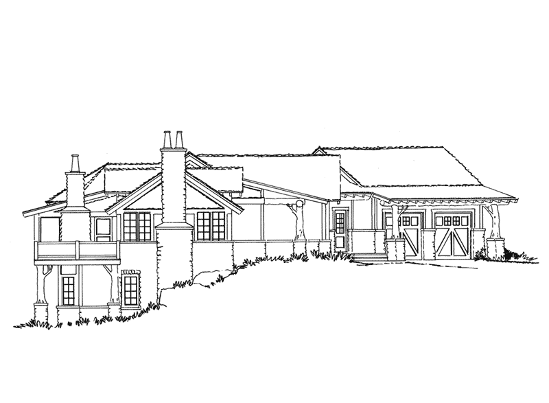 Arts & Crafts House Plan Left Elevation - Waterton European Home 163D-0015 | House Plans and More