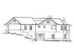 Arts & Crafts House Plan Right Elevation - Waterton European Home 163D-0015 | House Plans and More