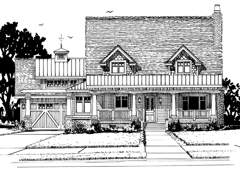Traditional House Plan Front Elevation - Winterpark Craftsman Home 163D-0016 | House Plans and More