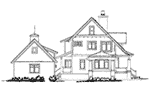 Traditional House Plan Left Elevation - Winterpark Craftsman Home 163D-0016 | House Plans and More