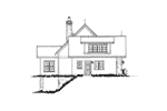 Farmhouse Plan Left Elevation - 163D-0019 | House Plans and More
