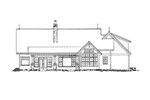 Farmhouse Plan Rear Elevation - 163D-0019 | House Plans and More