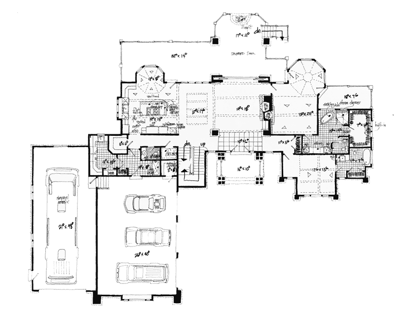 Farmhouse Plan First Floor - 163D-0022 - Shop House Plans and More